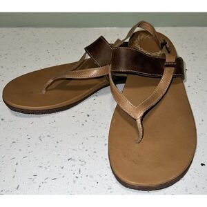 CHACO Maya Sandals Sand Leather Cushion Women’s size 10
